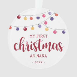 おばあちゃんの初めてのクリスマス 赤 オーナメント