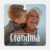 おばあちゃんの可愛いプレゼント メタルオーナメント (正面)