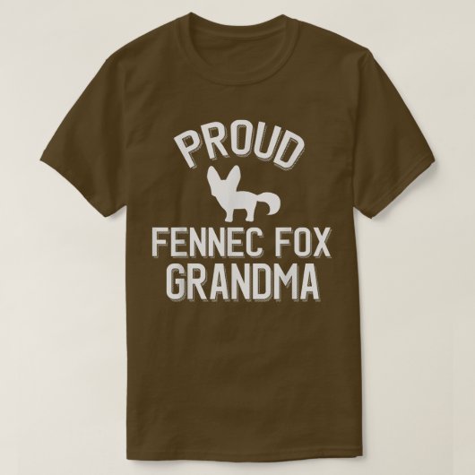 おばあちゃんの可愛い誇りを持ったFennec Tシャツ (デザイン正面)