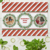 おばあちゃんの台所が孫の最高の写真に キッチンタオル (折り畳み)