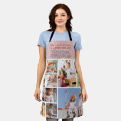 おばあちゃんの台所|カラーブロックフォトコラージュ エプロン (着用した状態)