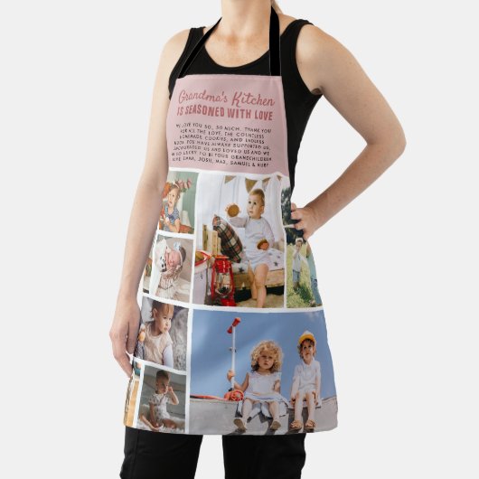 おばあちゃんの台所|カラーブロックフォトコラージュ エプロン (インサイチュ)