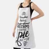 おばあちゃんの台所 |コーヒパーソナライズされたーパイ&ハグ エプロン (インサイチュ)