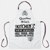 おばあちゃんの台所 |子どもたちを甘やかした思い出 エプロン (正面)