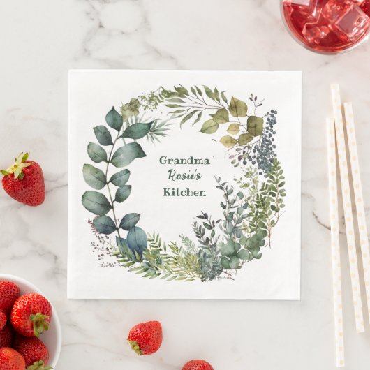 おばあちゃんの台所 |水パーソナライズされた色リース (インサイチュ)