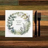 おばあちゃんの台所 |水パーソナライズされた色リース