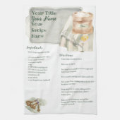 おばあちゃんの台所 | Cookieパーソナライズされたレシピ キッチンタオル (縦)