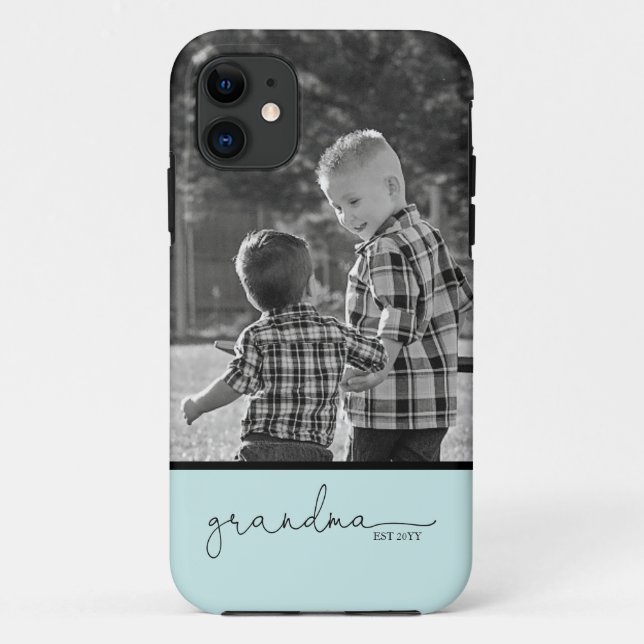  おばあちゃんの台本（写真付き） |ティール（緑がかった色）  Case-Mate iPhoneケース (裏面)