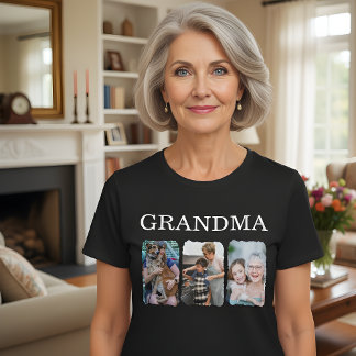 おばあちゃんの名入れ写真 Tシャツ
