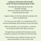 おばあちゃんの名前を私のために長い時間待っていてくれた ベビーボディスーツ