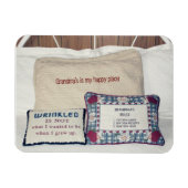 おばあちゃんの場所はカスタマイズ可能な私の幸せ場所 マグネット (横)