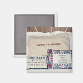 おばあちゃんの場所は私の幸せな場所 マグネット (正面/裏面)