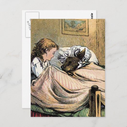 おばあちゃんの大きな歯 ポストカード (正面/裏面)