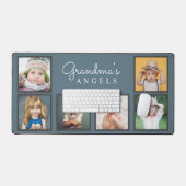 おばあちゃんの天使たち孫の写真6枚 デスクマット (キーボード&マウス)