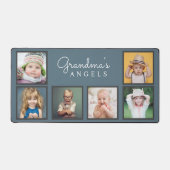 おばあちゃんの天使たち孫の写真6枚 デスクマット (正面)