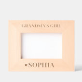 おばあちゃんの女パーソナライズされたの子 レーザー彫刻フレーム (正面)