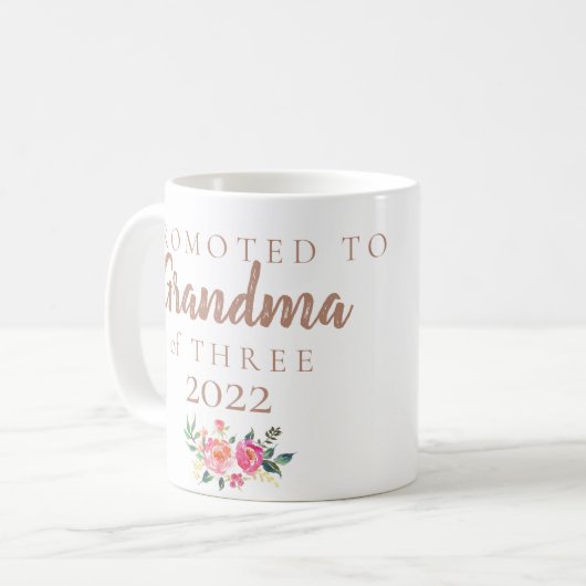 おばあちゃんの妊娠の発表#子供 コーヒーマグカップ (正面左)