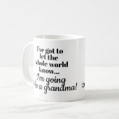 おばあちゃんの妊娠告知マグカップ/母 コーヒーマグカップ (正面左)