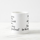 おばあちゃんの妊娠告知マグカップ/母 コーヒーマグカップ (中央)