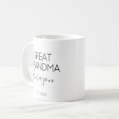 おばあちゃんの妊娠発表ギフト コーヒーマグカップ (正面左)