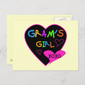 おばあちゃんの娘 カスタムTシャツ、マグカップ、缶バッジ、ケース ポストカード (正面/裏面)