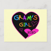 おばあちゃんの娘 カスタムTシャツ、マグカップ、缶バッジ、ケース ポストカード (正面)