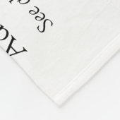 おばあちゃんの定義白黒モダンおもしろい フリースブランケット (角)