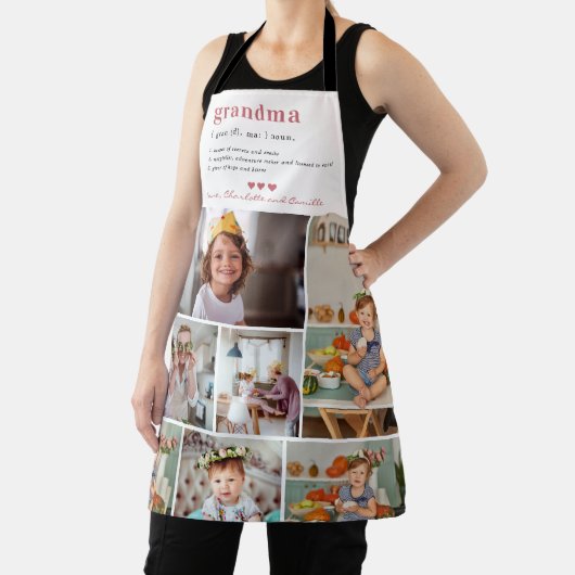 おばあちゃんの定義 |写真8 パーソナライズされた エプロン (インサイチュ)