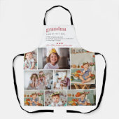 おばあちゃんの定義 |写真8 パーソナライズされた エプロン (正面)