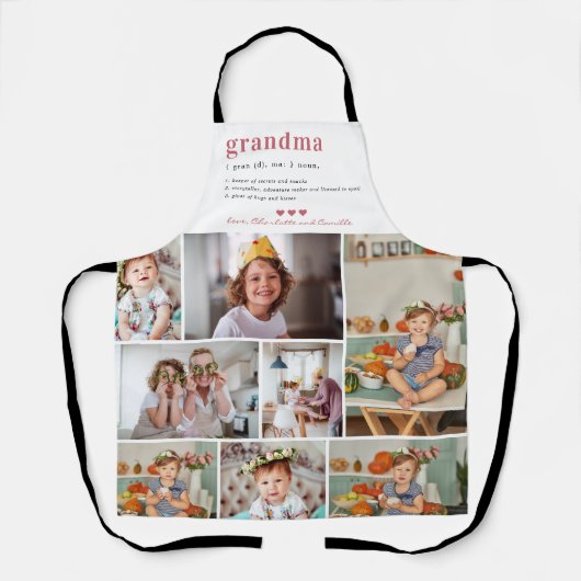 おばあちゃんの定義 |写真8 パーソナライズされた エプロン (正面)