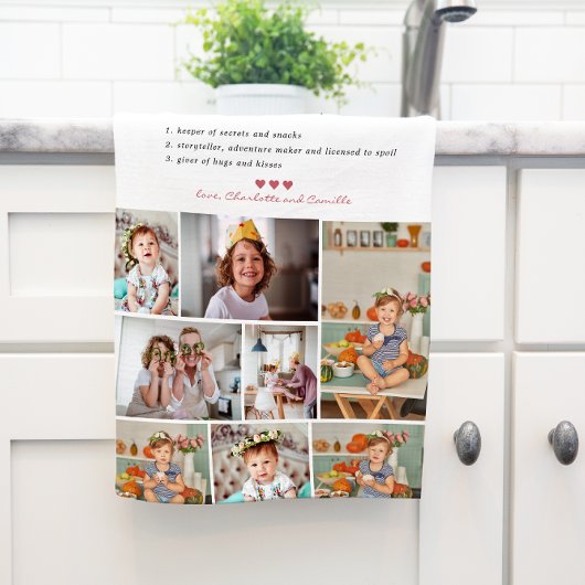 おばあちゃんの定義 |写真8 パーソナライズされた キッチンタオル