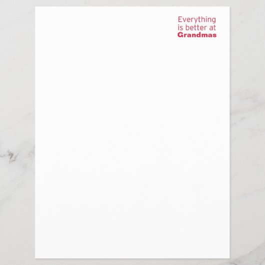 おばあちゃんの家では全てがより良い チラシ (正面)