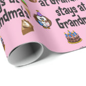 おばあちゃんの家で何が起こるか ラッピングペーパー (ロールコーナー)