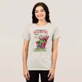 おばあちゃんの家で起こる面白い出来事 トライブレンドTシャツ (正面全面)
