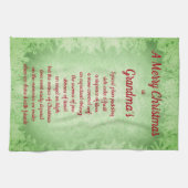 おばあちゃんの家のキッチンタオルでクリスマスハッピークリスマス キッチンタオル (横)