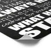 おばあちゃんの家のルール – チャックボードカスタマイズ!! ポスター (角)