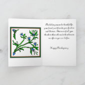 おばあちゃんの家の感謝祭 シーズンカード (内部)