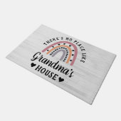 おばあちゃんの家レインボードアのような場所はない ドアマット (アングル)