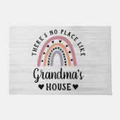 おばあちゃんの家レインボードアのような場所はない ドアマット (正面)