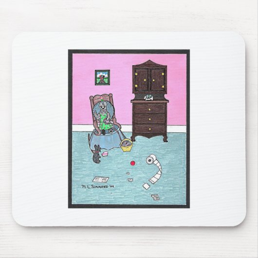 おばあちゃんの小さい悪党 マウスパッド (正面)