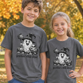 おばあちゃんの小さなオバケ ヴィンテージ・ハロウィン キッズ Tシャツ