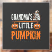 おばあちゃんの小さなカボチャのハロウィン魔女デザイン ウィンドウサイン (シート2)