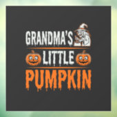 おばあちゃんの小さなカボチャのハロウィン魔女デザイン ウィンドウサイン (シート3)