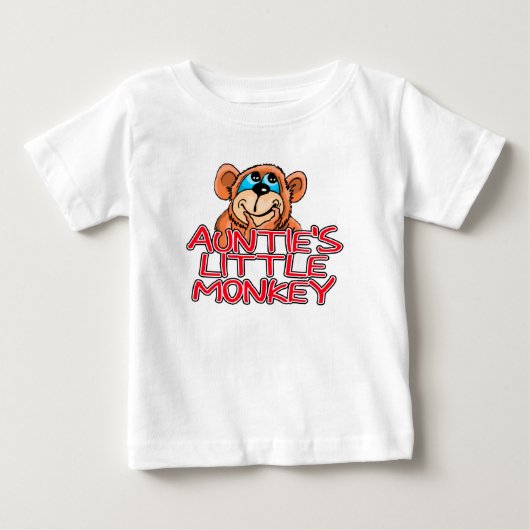おばあちゃんの小さなサル ベビーTシャツ (正面)