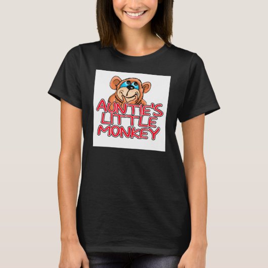 おばあちゃんの小さなサル Tシャツ (正面)