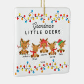 おばあちゃんの小さなデアクリスマスの飾り セラミックオーナメント (右)