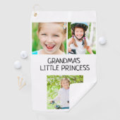 おばあちゃんの小さなプリンセス3写真の孫娘 ゴルフタオル (インサイチュ)