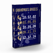 『おばあちゃんの小さな天使 – 5人の孫』 フォトブロック (左)