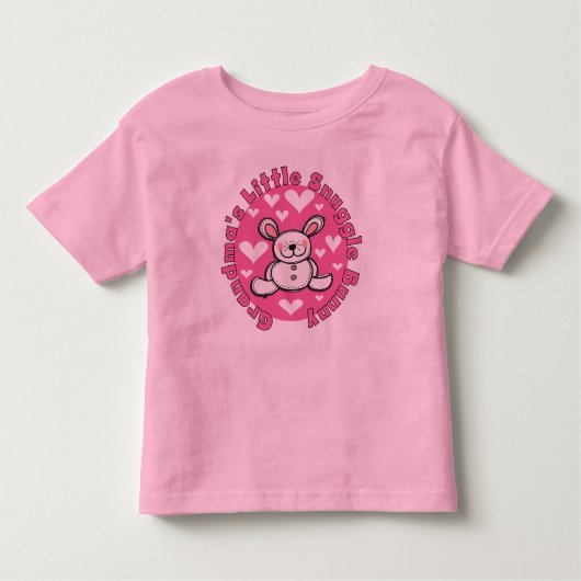おばあちゃんの小さな寄り添いバニー トドラーTシャツ (正面)