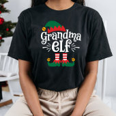 おばあちゃんの小妖精や小人おもしろい小妖精や小人マッチングクリスマスギフト Tシャツ